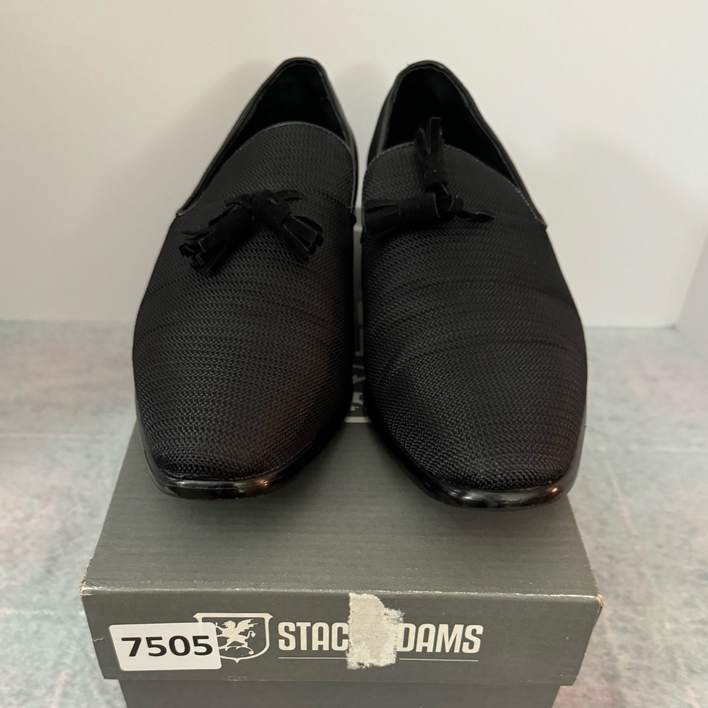 Stacy Adams Tazewell Tassel Loafers Black Men’s 8.5M - Picture 2 of 6
